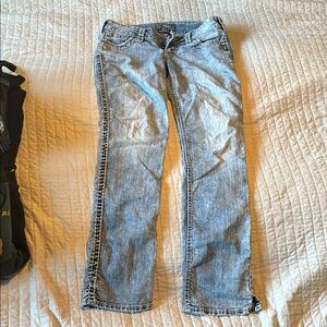 Silvers Light Blue Straight Leg Jeans